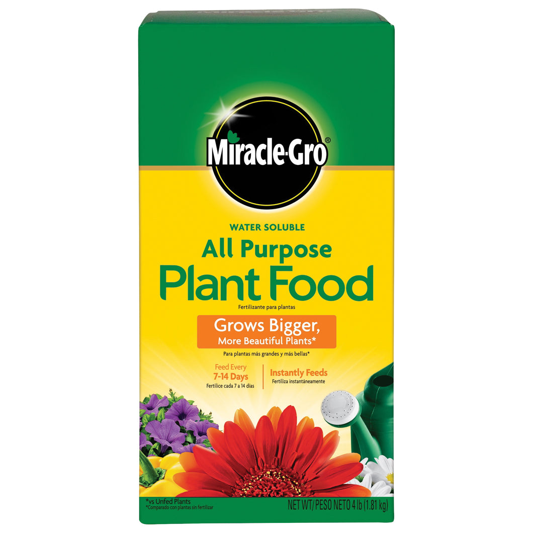 Miracle-Gro 170101 Plant Food, Granular, 4 lb Package, Box