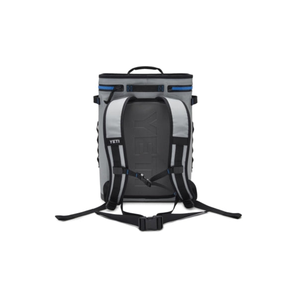 Yeti Hopper Backflip 24,  18060130007,Soft Cooler, 20 Can Capacity,  Fog Gray/Tahoe Blue