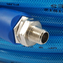 Load image into Gallery viewer, Forney 75443 Flex Air Hose, 1/4 in ID, 100 ft L, MNPT, 210 psi Pressure, Polyurethane, Blue
