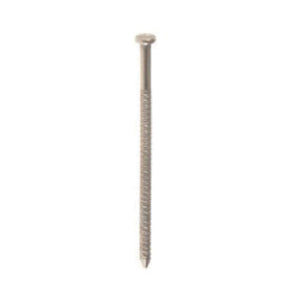 Grip-Rite MAXN62448 Siding Nail, 8d, 2-1/2 in L, Stainless Steel, Checkered Head, Ring Shank