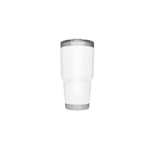 YETI Rambler 21070070024 Tumbler, 30 oz Capacity, MagSlider Lid, Stainless Steel, Insulated, White