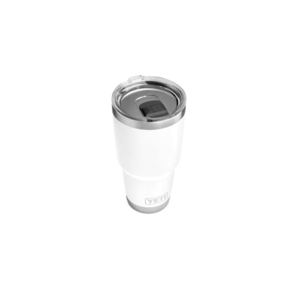 YETI Rambler 21070070024 Tumbler, 30 oz Capacity, MagSlider Lid, Stainless Steel, Insulated, White