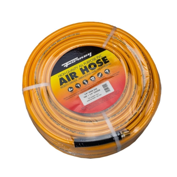 Forney 75414 Air Hose, 1/4 in ID, 100 ft L, MNPT, 300 psi Pressure, PVC, Orange