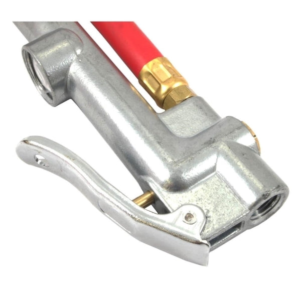 Forney 75493 Tire Inflator, 10 to 120 psi Pressure, Rubber, Silver