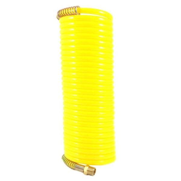 Forney 75418 Air Hose, 1/4 in ID, 25 ft L, MNPT, 200 psi Pressure, Nylon, Bright Yellow