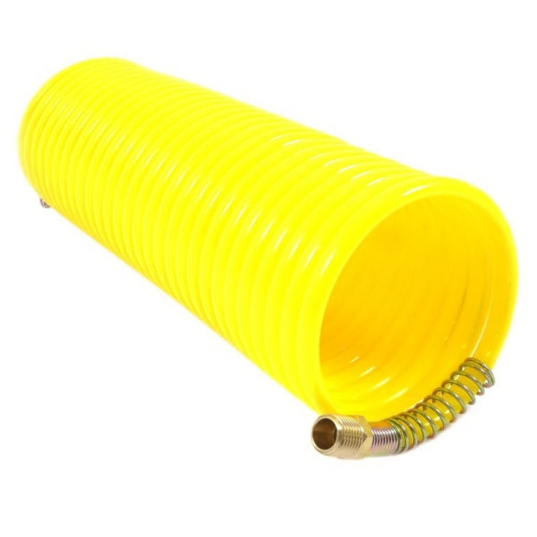 Forney 75418 Air Hose, 1/4 in ID, 25 ft L, MNPT, 200 psi Pressure, Nylon, Bright Yellow