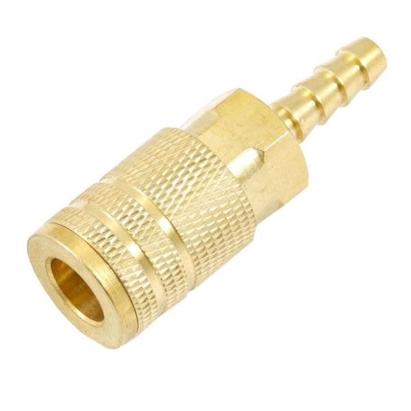 Forney 75480 Coupler, 1/4 in, Hose Barb, Brass