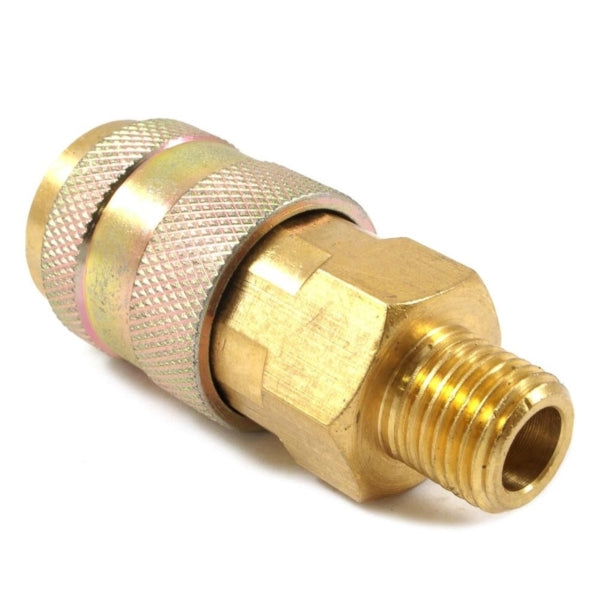 Forney 75526 Coupler, 1/4 in, MNPT, Brass
