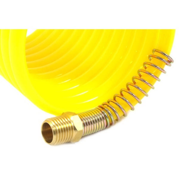 Forney 75417 Air Hose, 1/4 in ID, 12 ft L, MNPT, 200 psi Pressure, Nylon, Bright Yellow