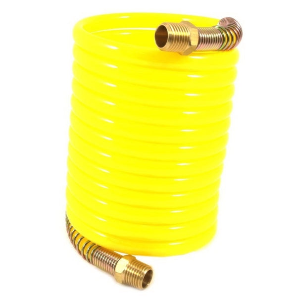 Forney 75417 Air Hose, 1/4 in ID, 12 ft L, MNPT, 200 psi Pressure, Nylon, Bright Yellow