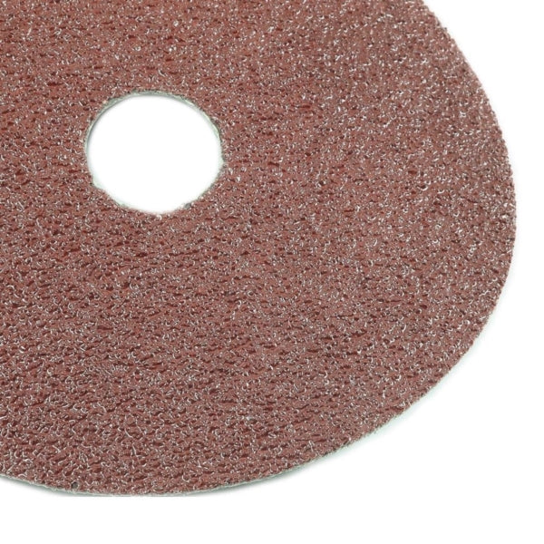 Forney 71661 Sanding Disc, 5 in Dia, 7/8 in Arbor, 36 Grit, Aluminum Oxide Abrasive, Fiber Backing