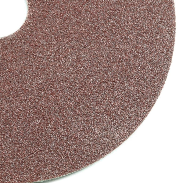 Forney 71663 Sanding Disc, 5 in Dia, 7/8 in Arbor, 80 Grit, Aluminum Oxide Abrasive, Fiber Backing