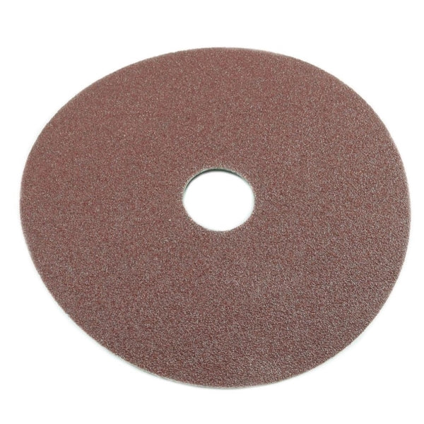 Forney 71663 Sanding Disc, 5 in Dia, 7/8 in Arbor, 80 Grit, Aluminum Oxide Abrasive, Fiber Backing