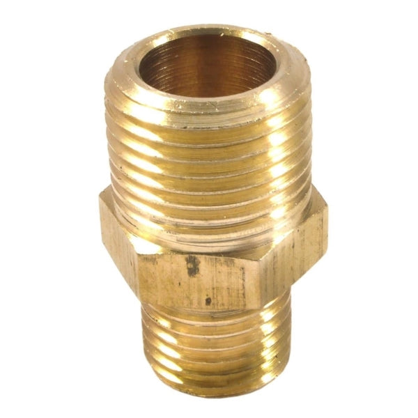 Forney 75533 Hose Pipe Reducer, 1/4 x 3/8 in, MNPT, Brass