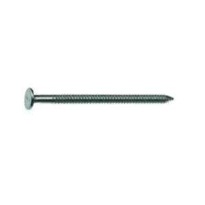 Grip-Rite 2ATUL1 Underlayment Nail, 6d, 2 in L, Steel, Bright, Flat Countersunk Head, Ring Shank, Silver, 1 lb