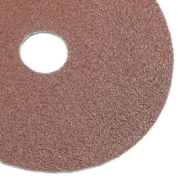 Forney 71662 Sanding Disc, 5 in Dia, 7/8 in Arbor, 50 Grit, Aluminum Oxide Abrasive, Fiber Backing