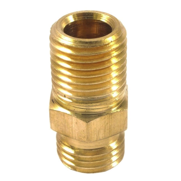 Forney 75537 Ball End Pipe Adapter with Ball Socket, 1/4 in, MNPT x MNPS, Brass
