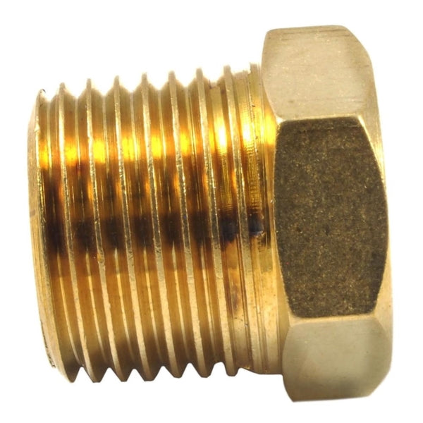 Forney 75536 Pipe Bushing, 3/8 x 1/2 in, FNPT x MNPT, Brass