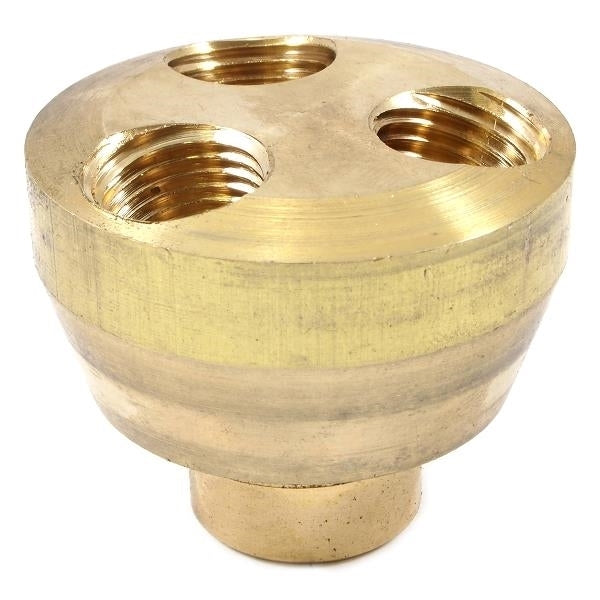 Forney 75558 Manifold, 1/4 x 3 x 1/4 in, FNPT, Brass
