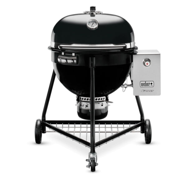 Weber Summit 18301001 Charcoal Grill, 2 -Grate, 452 sq-in Primary Cooking Surface, Black, Smoker Included: Yes