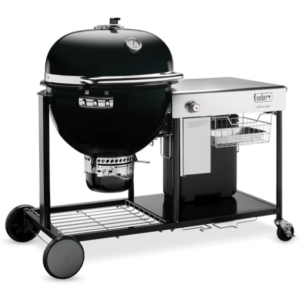 Weber Summit 18501001 Charcoal Grill, 2 -Grate, 452 sq-in Primary Cooking Surface, Black, Diffuser Plate Storage