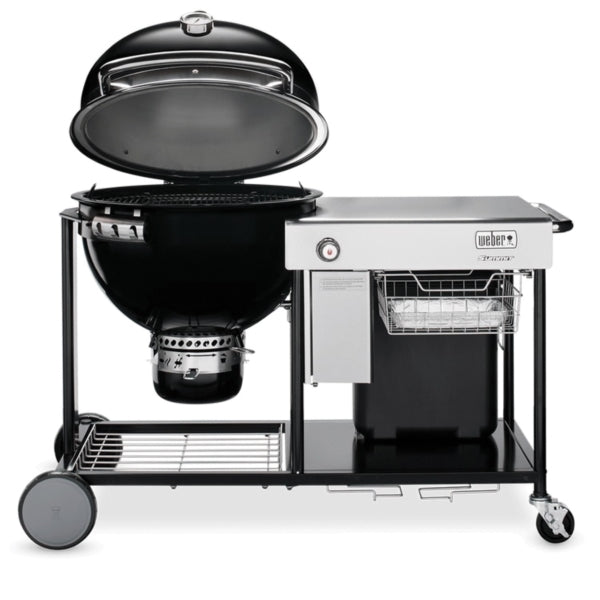 Weber Summit 18501001 Charcoal Grill, 2 -Grate, 452 sq-in Primary Cooking Surface, Black, Diffuser Plate Storage