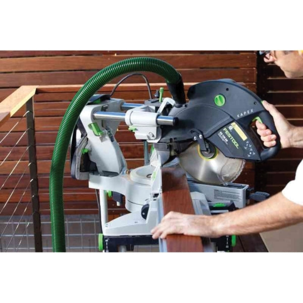 Festool KAPEX 561287 Sliding Compound Miter Saw, 10-1/4 in Dia Blade, 1400 to 3400 rpm Speed, 47 deg Max Bevel Angle