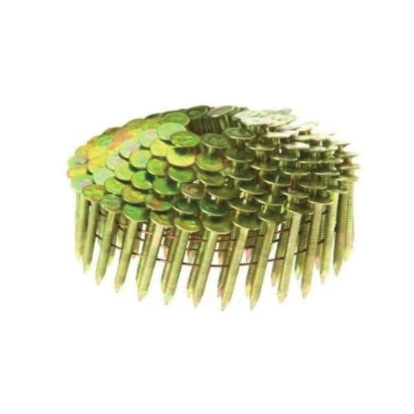 Grip-Rite GRCR5DGAL Roofing Nail, 1-3/4 in L, Steel, Electro-Galvanized, Round Head, Smooth Shank