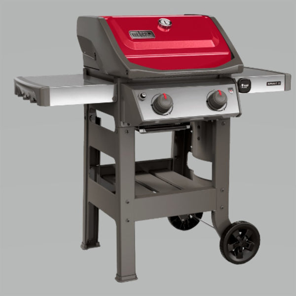 Weber Spirit II E-210 44030001 Gas Grill, 26,500 Btu/hr BTU, Liquid Propane, 2 -Burner, Smoker Included: No, Red