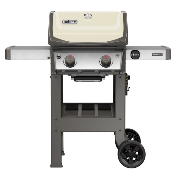 Weber Spirit II E-210 44060001 Gas Grill, 26,500 Btu/hr BTU, Liquid Propane, 2 -Burner, Smoker Included: No, Ivory