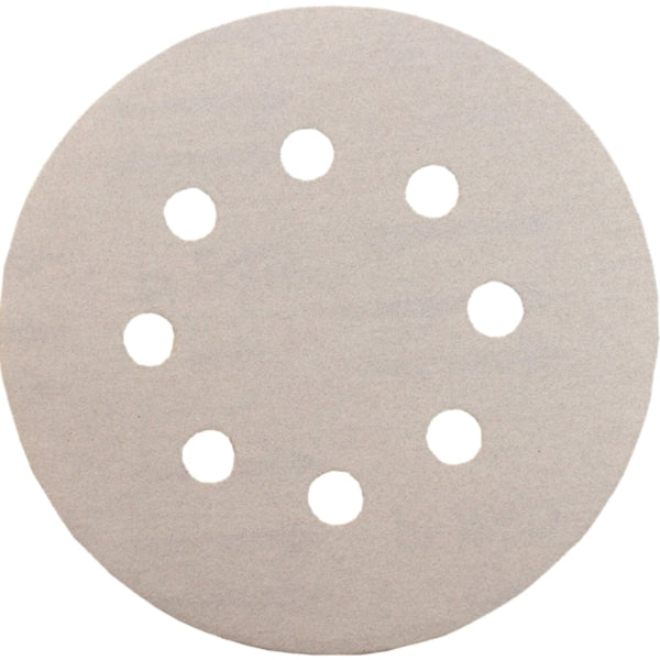 Makita 794522-7-50 Abrasive Disc, 5 in Dia, 240 Grit, Fine, Aluminum Oxide Abrasive, Paper Backing, 8-Hole