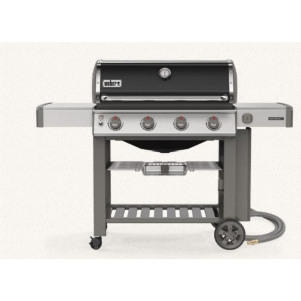 Weber Genesis II E-410 67011001 Gas Grill, 48,000 Btu/hr BTU, Natural Gas, 4 -Burner, Side Shelf Included: Yes