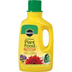 Miracle-Gro 1001502 All-Purpose Plant Food, 32 oz Bottle, Liquid, 12-4-8 N-P-K Ratio