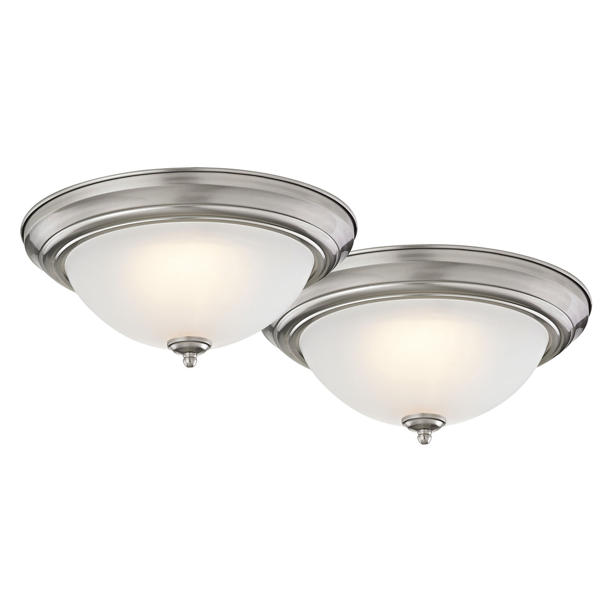 Boston Harbor Ceiling Light Fixture, 0.17 A, 120 V, 20 W, 2-Lamp, LED Lamp, 1500 Lumens, 3000 K Color Temp