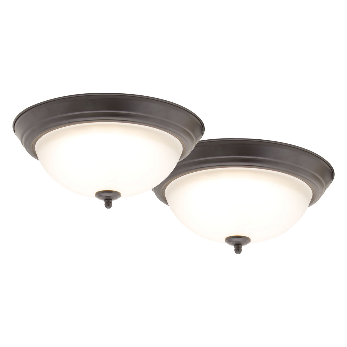 Boston Harbor Ceiling Light Fixture, 0.17 A, 120 V, 20 W, 2-Lamp, LED Lamp, 1500 Lumens, 3000 K Color Temp