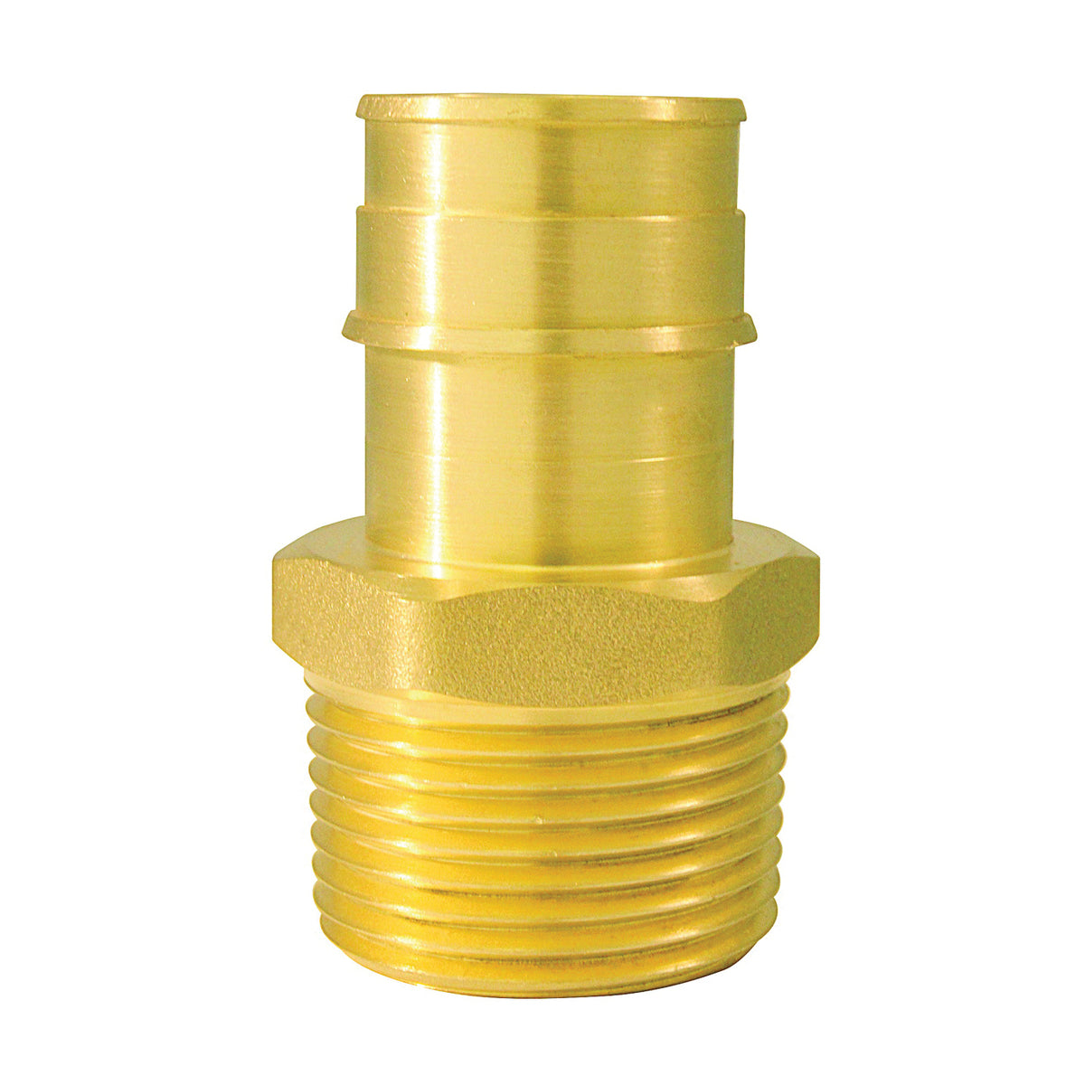 Apollo Valves ExpansionPEX Series EPXMA11 Pipe Adapter, 1 in, Barb x MNPT, Brass, 200 psi Pressure
