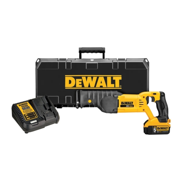 DeWALT DCS380P1 20V Max Cordless Reciprocating Saw Kit (Includes 20V Max XR 5.0ah Battery, Charger, and Kit Box)