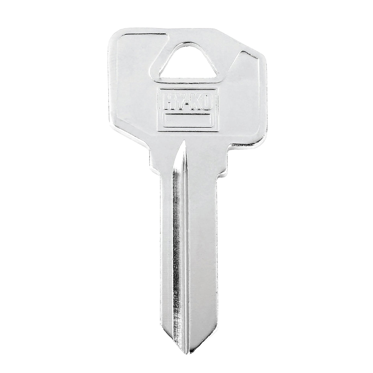 HY-KO 11010EZ2 Key Blank, Brass, Nickel, For: LSDA Cabinet, House Locks and Padlocks