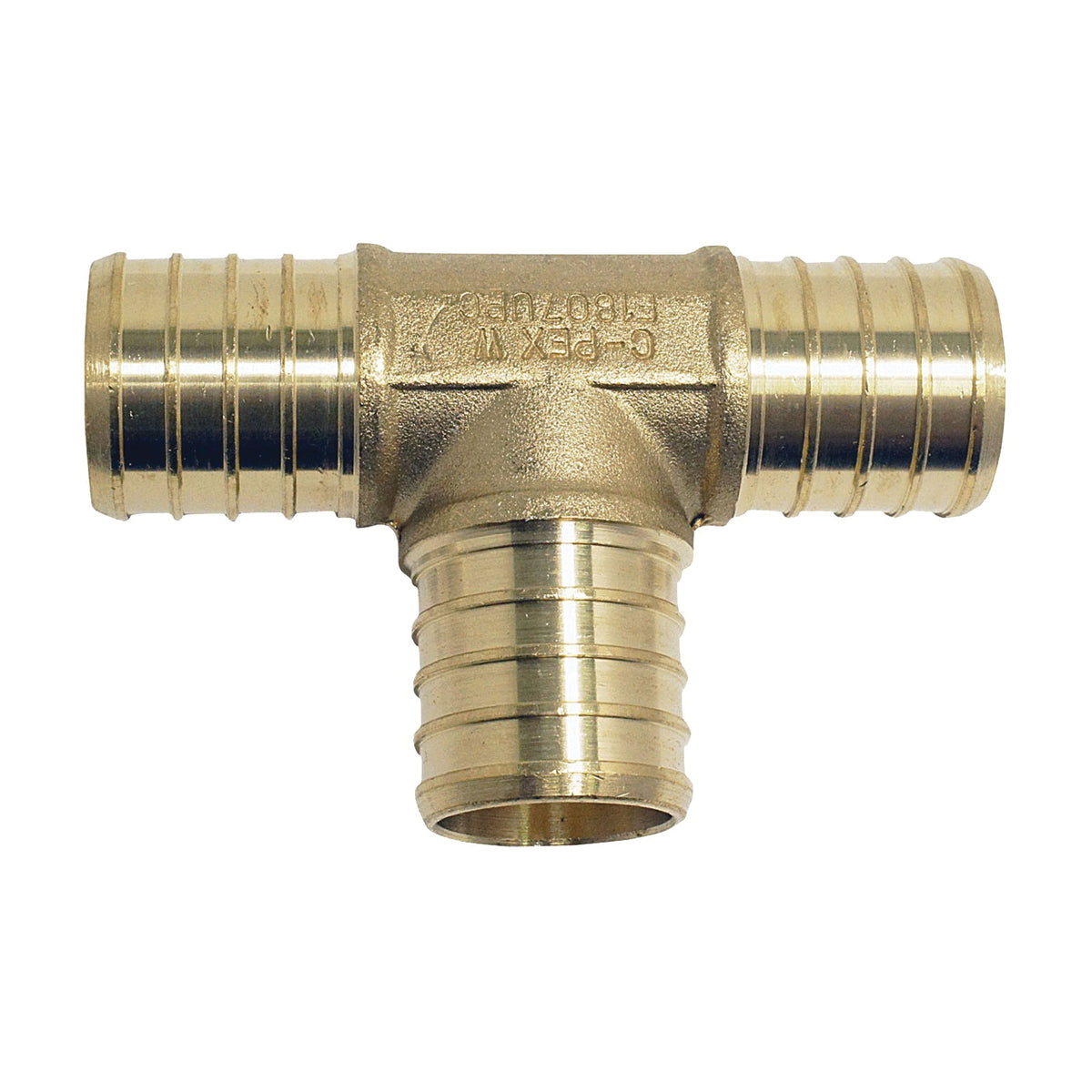 Apollo Valves ApolloPEX Series APXT3410PK Pipe Tee, 3/4 in, Barb, Brass, 200 psi Pressure
