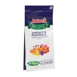 Jobes 09627 Annual/Perennials Organic Fertilizer, 4 lb, Granular, 3-5-4 N-P-K Ratio