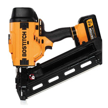 Load image into Gallery viewer, Bostitch BCF28WWM1 Framing Nailer Kit, Battery Included, 20 V, 4 Ah, 55 Magazine, 28 deg Collation, Wire Weld Collation
