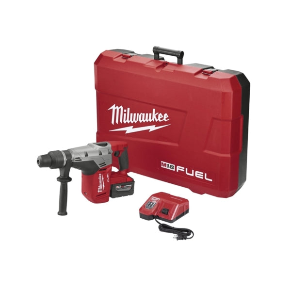 Milwaukee M18 FUEL 2717-21HD Hammer Drill Kit, Battery Included, 18 V, 9 Ah, 1-9/16 in Chuck, SDS-Max Chuck