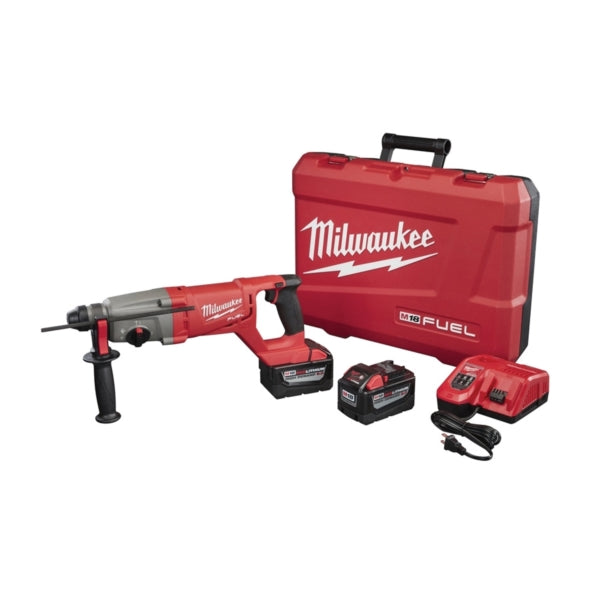 Milwaukee M18 FUEL 2713-22HD Rotary Hammer Kit, Battery Included, 18 V, 9 Ah, 3/8 in Chuck, SDS-Plus Chuck