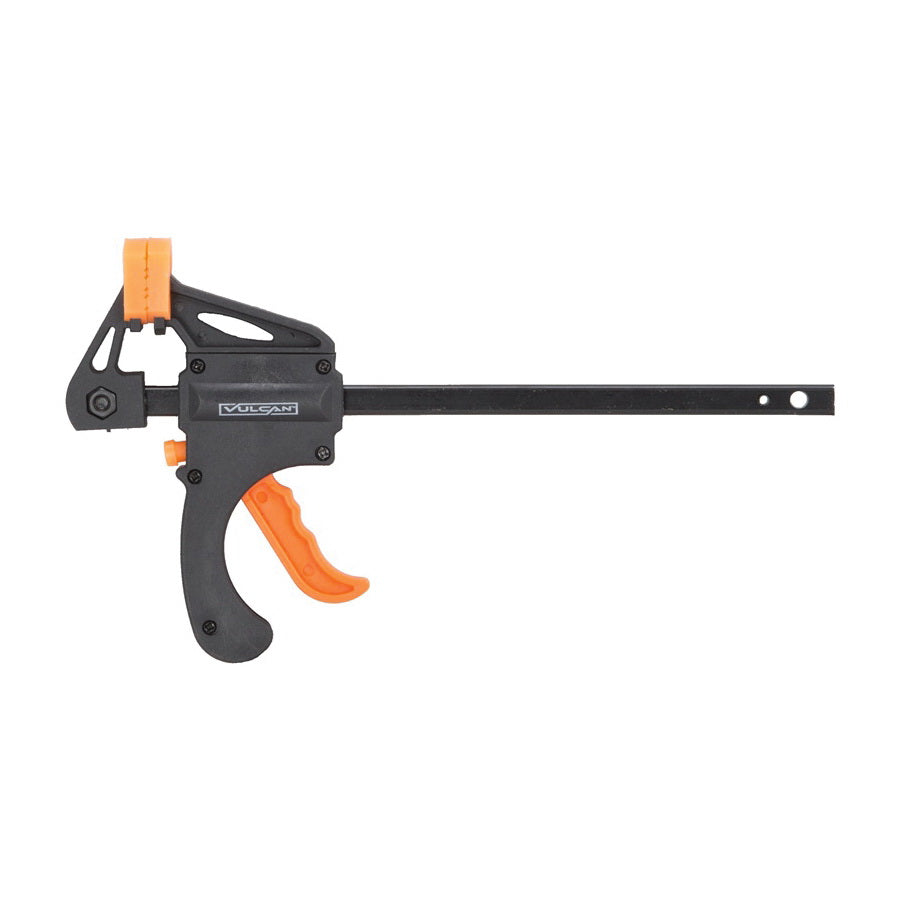 Vulcan JL-QBC-104 Mini Bar Clamp, 4 in Max Opening Size, 1-1/2 in D Throat, Nylon Body