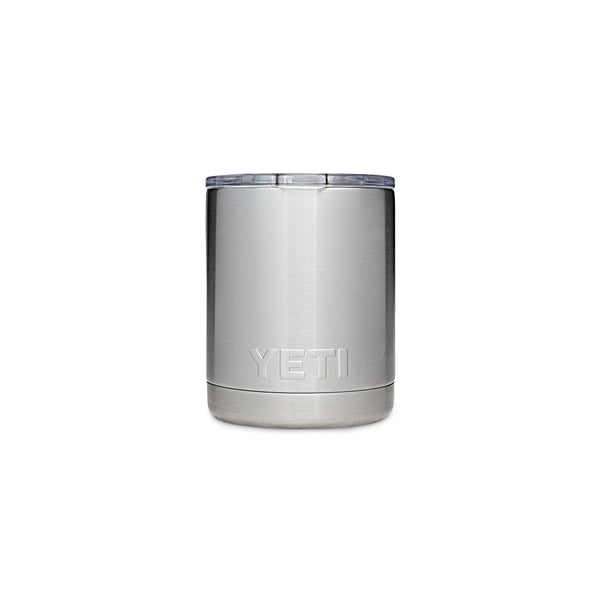 YETI Rambler YRAM10 10 OZ Lowball with Standard Lid, Vacuum Insulated, Stainless Steel, Stainless Steel