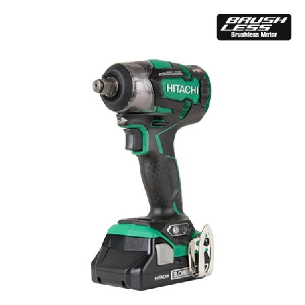 Metabo HPT WR18DBDL2 Impact Wrench Kit, Battery Included, 18 V, 3 Ah, 1/2 in Drive, Square Drive