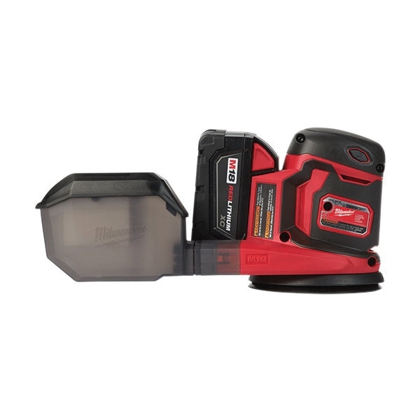 Milwaukee M18 2648-21 Random Orbit Sander Kit, Battery Included, 18 V, 3 Ah, 5 in Pad/Disc, Sanding Pad/Disc