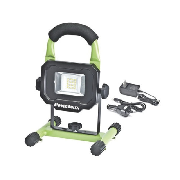 PowerSmith PWLR1110M Rechargeable Work Light, 10 W, Lithium-Ion Battery, 1-Lamp, LED Lamp, 900, 420, 220 Lumens