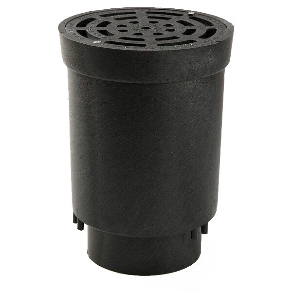 NDS FWSD69 Surface Drain Inlet, Polypropylene, Black