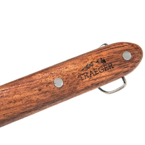 Traeger BAC423 Pig Tail BBQ Flipper, Stainless Steel, Rosewood Handle